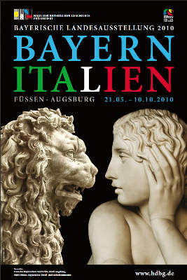 Bayern - Italien. Plakat zur Ausstellung