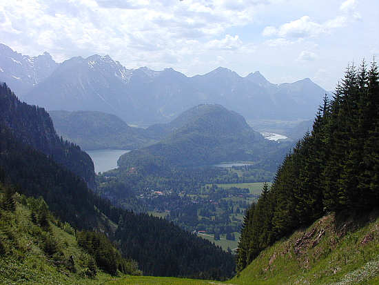 Alpsee, Schwansee und der Schwarzenberg 