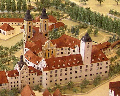 Schlossmodell in der Stadtgeschichtlichen Abteilung des Deutschordensmuseums