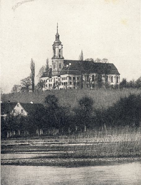Wallfahrtskirche Birnau, vom See aus gesehen (1924)