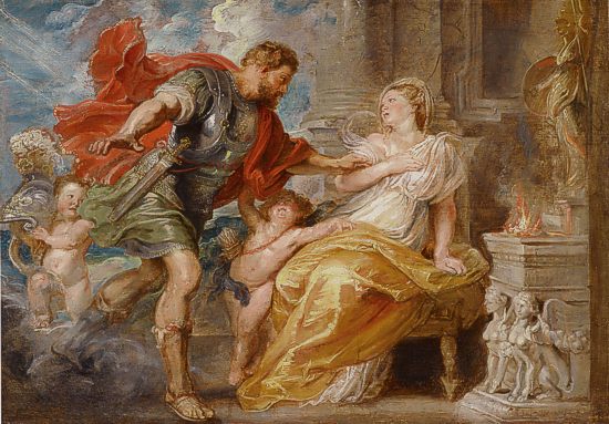Peter Paul Rubens, Modello zu Mars und Rhea Silvia, um 1616/17 