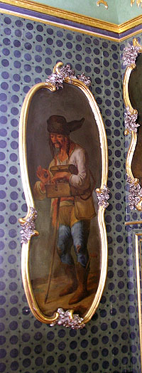 Wandbilder im Vagantenkabinett des Tettnanger Schlosses