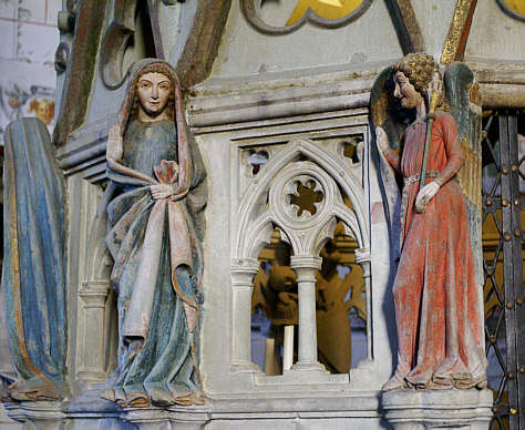 Heiliges Grab: Verkündigungsgruppe aus den Figuren der Außenseite