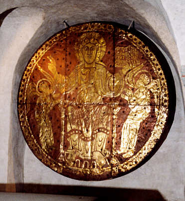 Vergoldete Kupferscheibe aus dem 11. Jahrhundert