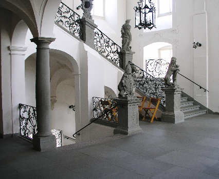Neues Schloss Meersburg: Treppenanlage