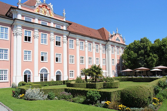 Neues Schloss Meersburg, seeseitige Fassade