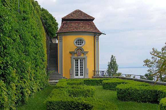 Meersburg, Teehaus im Schlossgarten. Foto: Joachim Feist/ssg