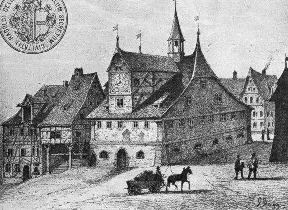 Altes Rathaus in Radolfzell, abgebrochen 1847