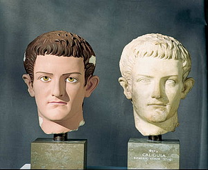 Porträt des Caligula verso Farbrekonstruktion