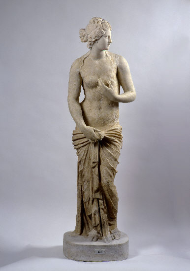 Statue der halbbekleideten Aphrodite / Venus