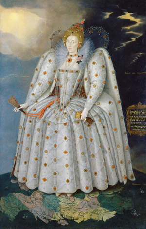 Marcus Gheeraerts d. J., Königin Elizabeth I (“The Ditchley Portrait”), um 1592. Öl auf Lwd.