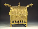 sog. Vatns-Reliquiar aus vergoldetem Kupfer 