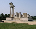 Xanten, Archäologischer Park: Rekonstruierte Säulen eines Tempels