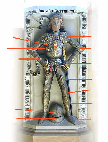 Ritter Georg von Sack in seiner R&uuml;stung, Klosterkirche Heilsbronn