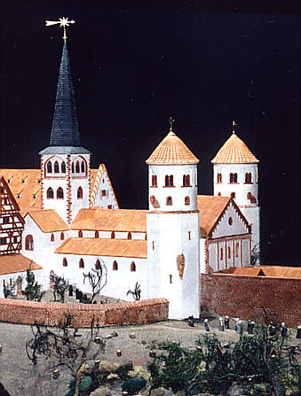 Modell des St. Michaelsklosters im Kurpfälzischen Museum Heidelberg