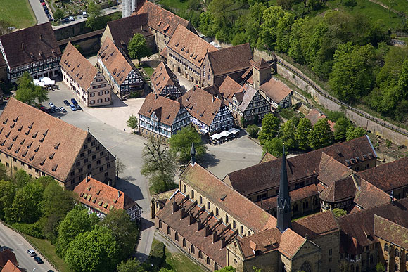 Klosterhof von oben gesehen
