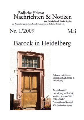 Badische Heimat regional. Nachrichten & Notizen. Titelblatt Barock in Heidelberg