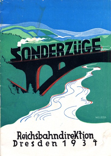 Sonderzge. Reichsbahndirektion Dresden, 1934