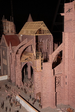 Die Baustelle des Münsters im Modell