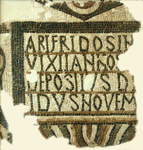 Grabmosaik des Arifridos Thuburbo Maius