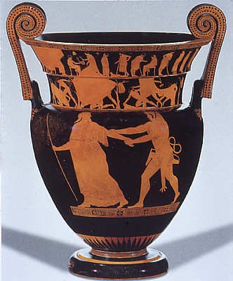 Griechische rotfigurige Vase