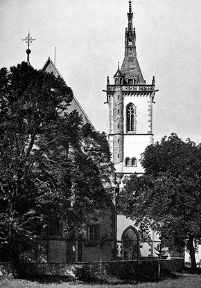 Wallfahrtskirche Lautenbach im Renchtal. Foto: W. Kratt, Karlsruhe, um 1930