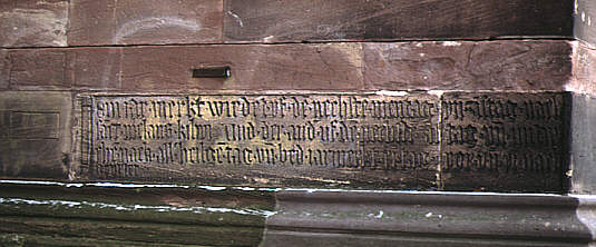 Brotmaße am Münsterturm