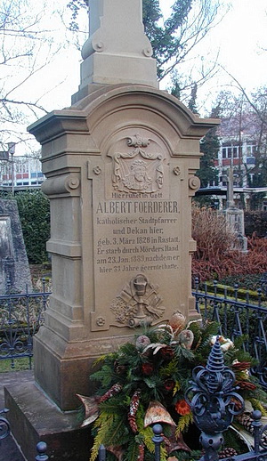Grabstein für Dekan Albrecht Förderer