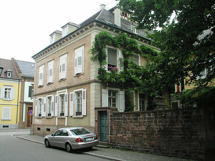 Häuser des 19. Jahrhunderts in der Schillerstraße, Ecke Metzgerstraße