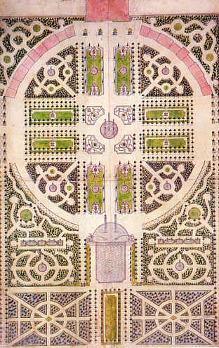 Schwetzingen, Parkplan von 1753