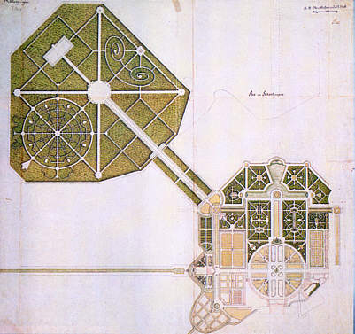 Schwetzingen, Parkplan von 1762