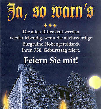 Burgfest auf Geroldseck am 27./28. Mai 2000