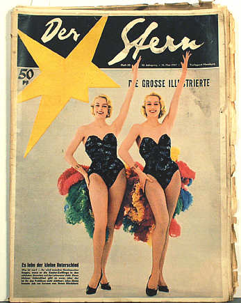 Man zeigt Bein - zumindest in einer Kabarett-Atmosphäre war das auch auf dem Titelblatt einer führenden Wochenillustrierten erlaubt.
