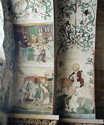 Wandmalereien in der Krypta