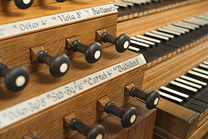 Register der Holzhey-Orgel