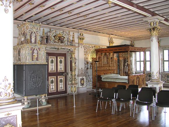 Goldener Saal im württembergischen Residenzschloss Urach