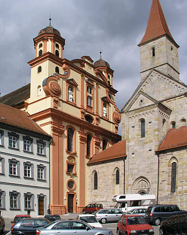 Ellwangen, Kirchen am Marktplatz