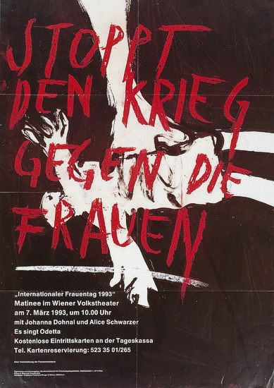 Plakat zum Frauentag des Bundesministerium fr Frauenangelegenheiten, 1993 |  Kreisky Archiv