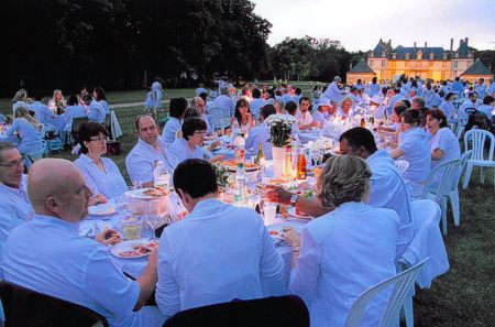 Festliches Diner im Park von Chteau de Bourron-Marlotte,  Isabelle Guisard 2008