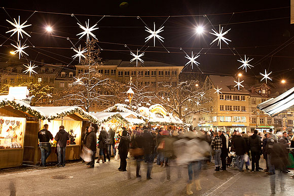 St. Gallen zur Weihnachtszeit. Foto: ibt