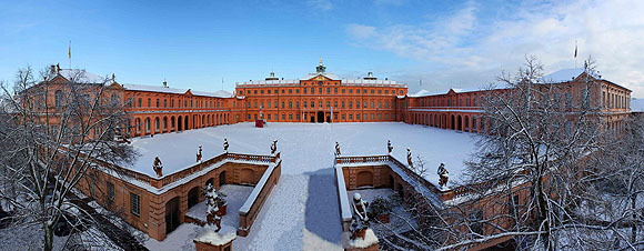 Schloss Rastatt im Winter. Foto: ssg
