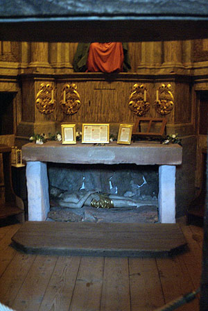 Eremitage in Schloss Favorite - der Altar im Innern