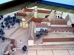 Kloster Ochsenhausen. Modell der Anlage im Klostermuseum