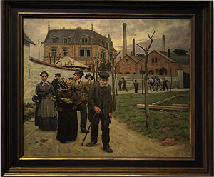 August Wilhelm Dieffenbacher (1845 - 1940): An der alten Ölfabrik Mannheim-Lindenhof. 1897