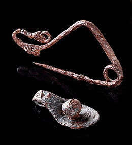 Keltische Eisenfunde vom „Mittelberg“, ca. 400 v. Chr.; © LAD, Yvonne Mühleis