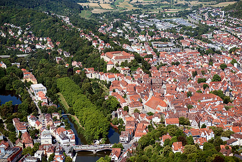 Luftbild der Stadt Tübingen von 2018 (RPS/LAD, Martin Schaich)