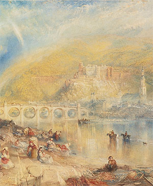 Willam Turner: Heidelberg mit Regenbogen, 1840, PD