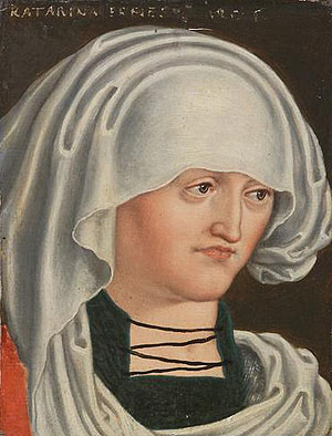 Markgräfin Katharina von Baden, gen. Erzherzogin von Österreich (1420/24 - 1493). Bild: Wikimedia Commons. PD