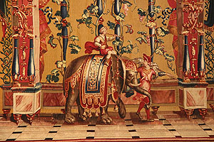 Groteskenserie in Schloss BruchsaL Der Elefantentreiber