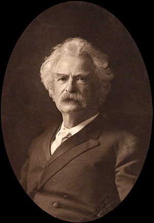 Mark Twain. Porträtfotografie, Platindruck, zwiwchen 1895 und 1907. Bild: Wikimedia Commons /PD